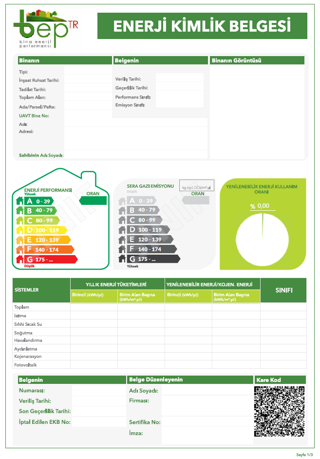 Enerji Kimlik Belgesi